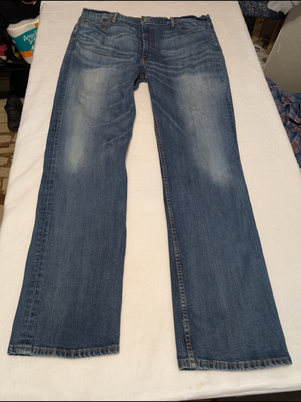 Levi's Bootcut Blue Denim Jeans 42/34  Western